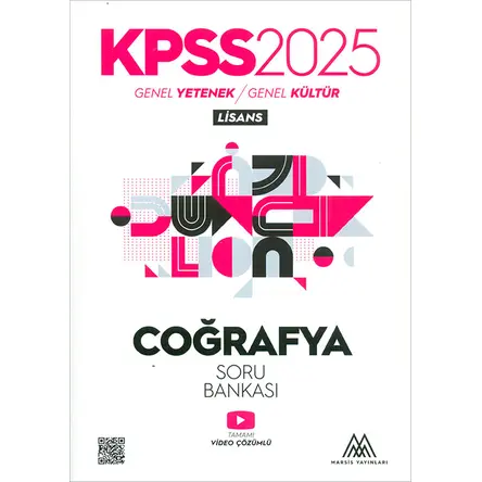 2025 KPSS Coğrafya Soru Bankası Marsis Yayınları