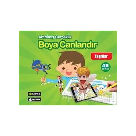 Taşıtlar - Boya Canlandır - Kolektif - Net Çocuk Yayınları