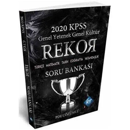 2020 KPSS Rekor Genel Yetenek Genel Kültür Tüm Dersler Soru Bankası KR Akademi