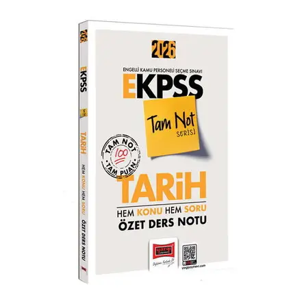 Yargı Yayınları 2026 E-KPSS Tam Not Serisi Tarih Hem Konu Hem Soru Özet Ders Notu