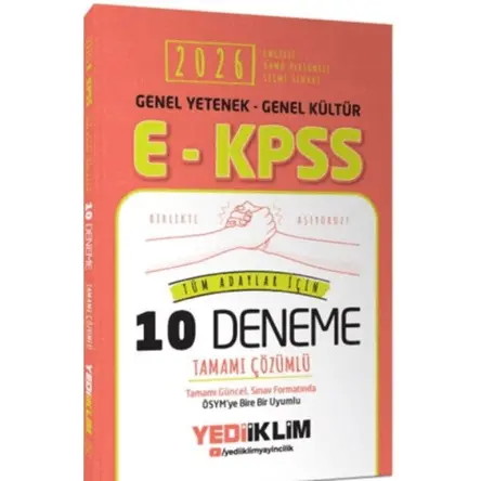 2026 EKPSS Genel Yetenek Genel Kültür Tüm Adaylar İçin Tamamı Çözümlü 10 Deneme