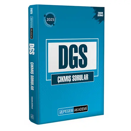 2025 DGS Çıkmış Sorular Tamamı Çözümlü Pegem Akademi