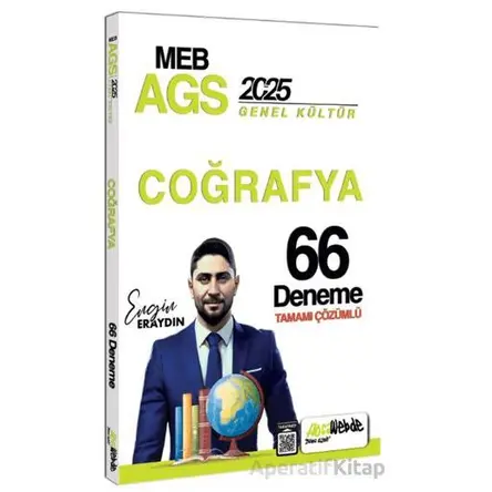HocaWebde Yayınları 2025 MEB AGS Türkiye Coğrafyası Tamamı Çözümlü 66 Deneme Sınavı