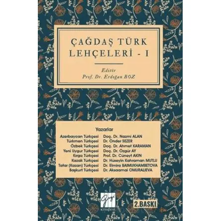 Çağdaş Türk Lehçeleri I - Kolektif - Gazi Kitabevi