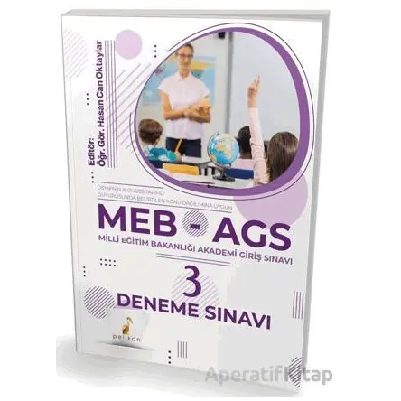 MEB - AGS Hazırlık 3 Deneme Sınavı - Hasan Can Oktaylar - Pelikan Tıp Teknik Yayıncılık