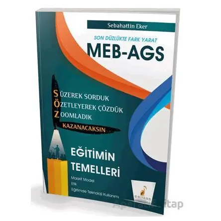 MEB - AGS Hazırlık Eğitimin Temelleri Söz Kazanacaksın Soru Bankası