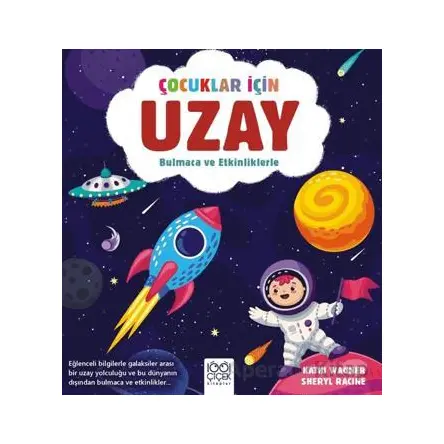 Çocuklar İçin Uzay - Bulmaca ve Etkinliklerle - Sheryl Racine - 1001 Çiçek Kitaplar