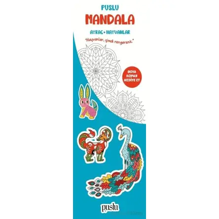 Puslu Mandala Çocuk Ayraç / Hayvanlar - Kolektif - Puslu Yayıncılık
