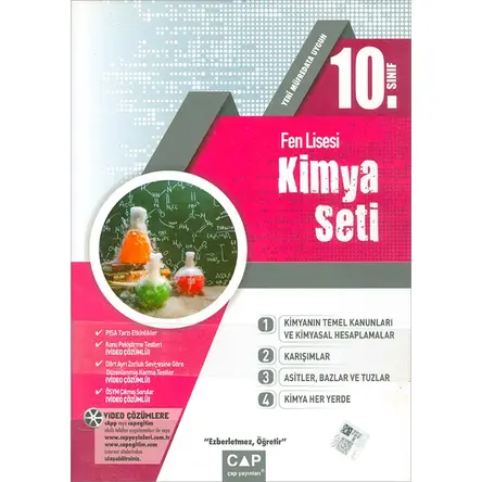 10.Sınıf Fen Lisesi Kimya Seti (Kampanyalı) Çap Yayınları