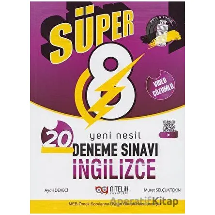 8.Sınıf İngilizce 20 Deneme Sınavı (Kampanyalı) Nitelik