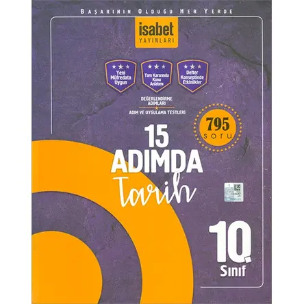 10.Sınıf 20 Adımda Tarih (Kampanyalı) İsabet Yayınları