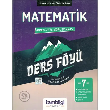 7.Sınıf Matematik Konu Özetli Soru Bankası (Kampanyalı) Tambilgi Yayınları
