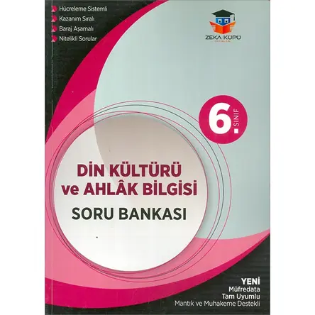 6.Sınıf Din Kültürü ve Ahlak Bilgisi Soru Bankası (Kampanyalı) Zeka Küpü Yayınları