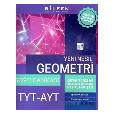 TYT-AYT Yeni Nesil Geometri Soru Bankası (Kampanyalı) Bilfen Yayıncılık