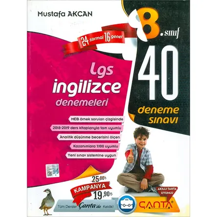8.Sınıf İngilizce Denemeleri (Kampanyalı) Çanta