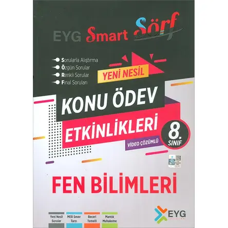 8.Sınıf Fen Bilimleri Konu Ödev Etkinlikleri (Kampanyalı) EYG Yayınları