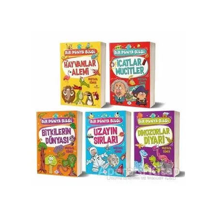 Bir Dünya Bilgi 5 Kitap Set - Mustafa Sümer - Dokuz Çocuk