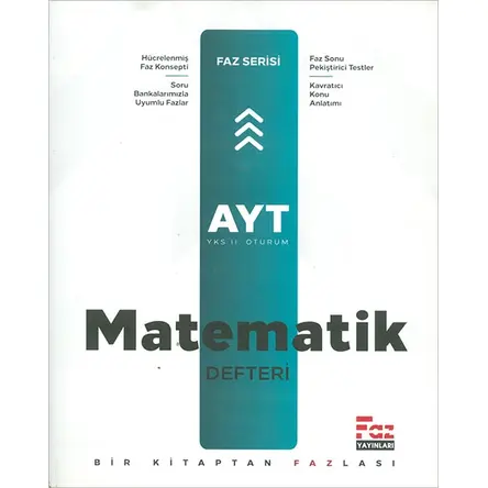 AYT Matematik Defteri (Kampanyalı) Faz Yayınları