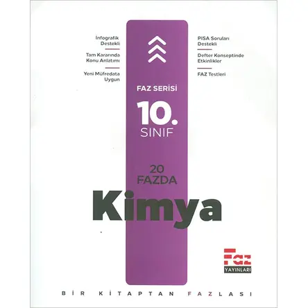 10.Sınıf 20 Fazda Kimya (Kampanyalı) Faz Yayınları