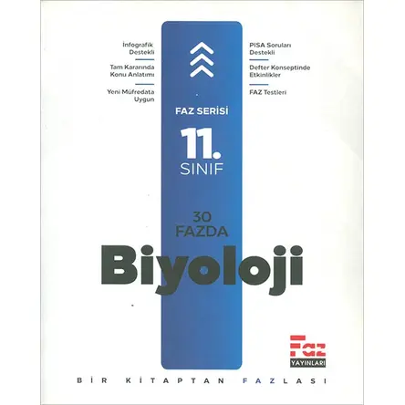 11.Sınıf 30 Fazda Biyoloji (Kampanyalı) Faz Yayınları