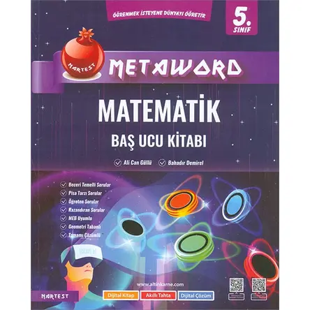 5. Sınıf Matematik Metaword Baş Ucu Kitabı (2024 Öncesi) Nartest Yayınları