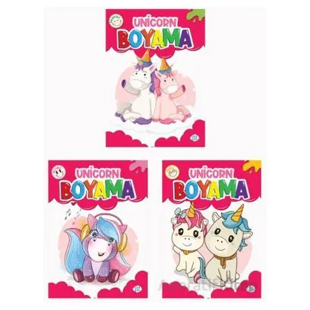 Unicorn Boyama Seti (3 Kitap) Dokuz Çocuk
