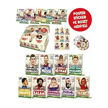 Efsane Futbolcular Kutulu Set (9 Kitap Takım) - Diego Roberto - Dokuz Çocuk