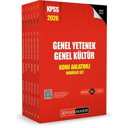 2026 KPSS Lisans Konu Anlatımlı Modüler Set (6 Kitap) Pegem Akademi