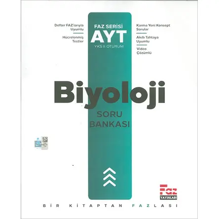 AYT Biyoloji Soru Bankası (Kampanyalı) Faz Yayınları