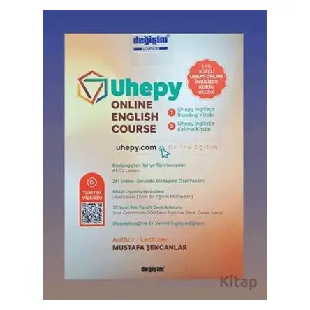 Uhepy Online English Course ( 2 Kitap + Online Eğitim) - Mustafa Şencanlar - Değişim Yayınları
