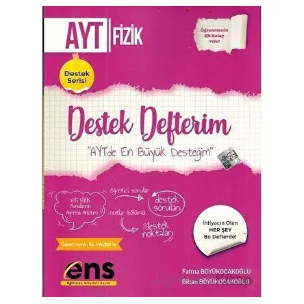 AYT Fizik Destek Defterim ENS Yayıncılık