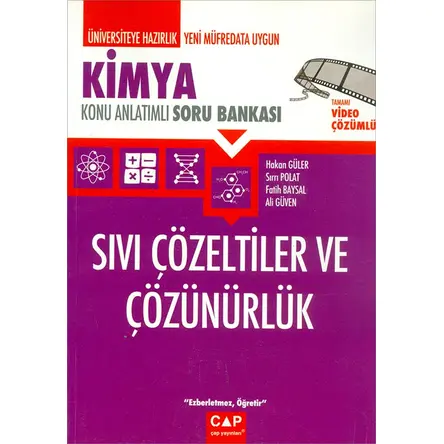 Kimya Sıvı Çözeltiler ve Çözünürlük (Kampanyalı) Çap Yayınları
