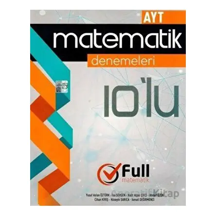 AYT Matematik 10 lu Denemeleri (Kampanyalı) Full Matematik