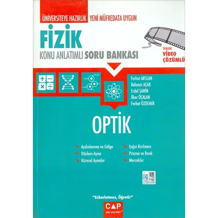 Fizik Optik Konu Anlatımlı Soru Bankası (Kampanyalı) Çap Yayınları