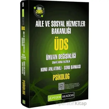 2025 ÜDS Aile ve Sosyal Hizmetler Bakanlığı Ünvan Değişikliği Sınavlarına Hazırlık Konu Anlatımlı So