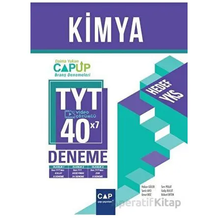 TYT Kimya 40x7 Up Deneme (Kampanyalı) Çap Yayınları