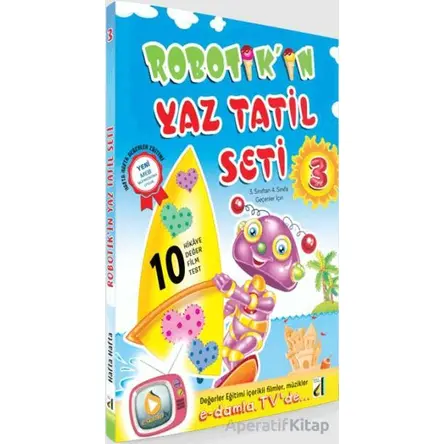3. Sınıf Robotikin Yaz Tatil Seti - Özen Eldem Börekçi - Damla Yayınevi