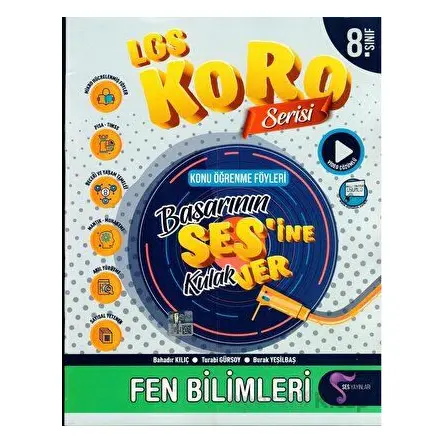 8.Sınıf LGS Fen Bilimleri Koro Serisi Föyleri (Kampanyalı) Ses Yayınları
