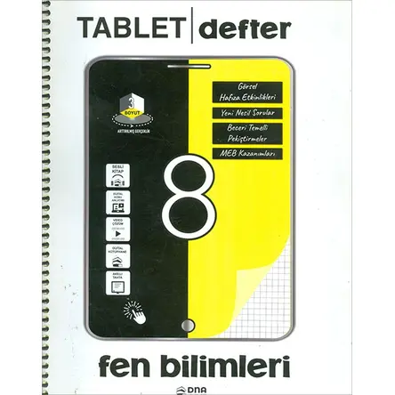 8.Sınıf Fen Bilimleri Tablet Defter (Kampanyalı) DNA Yayınları