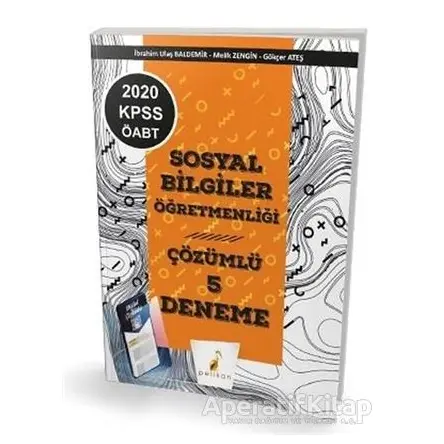 2020 KPSS ÖABT Sosyal Bilgiler Öğretmenliği Dijital Çözümlü 5 Deneme Sınavı