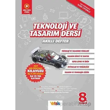 8.Sınıf Teknoloji ve Tasarım Dersi Akıllı Defter (Kampanyalı) Yetsis Yayınları