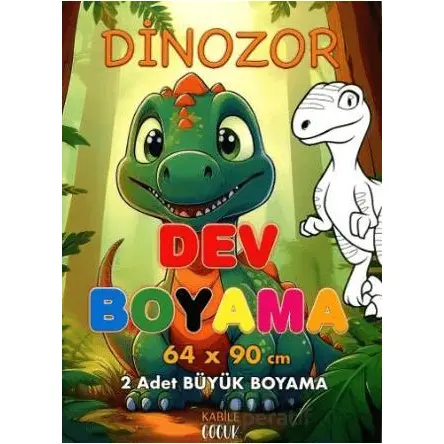 Dinozor Dev Boyama - Kollektif - Kabile Çocuk
