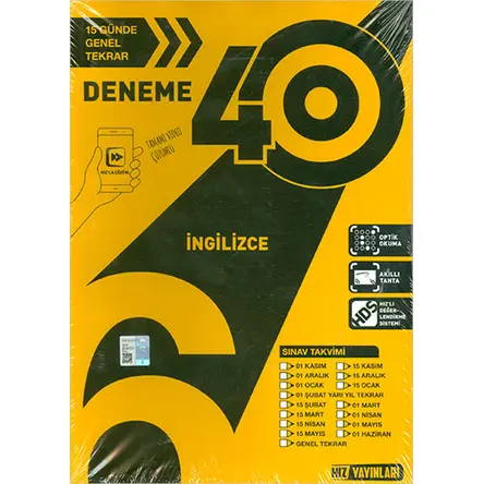 6.Sınıf 40lı İngilizce Deneme Hız Yayınları