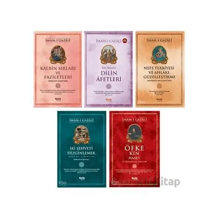 İmam Gazali Ahlakı Güzelleştirme Seti (5 Kitap) - İmam Gazali - Çelik Yayınevi