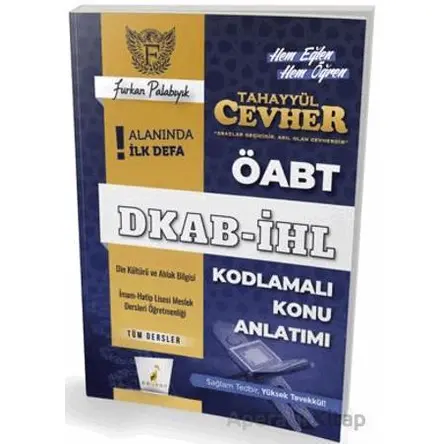 Tahayyül Cevher ÖABT DKAB - İHL Tüm Dersler Kodlamalı Konu Anlatımı