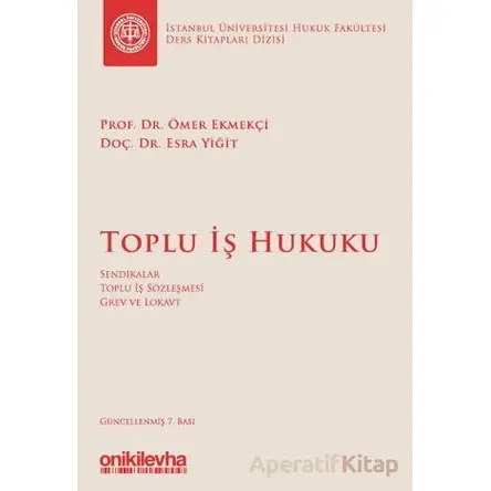 Toplu İş Hukuku - Ömer Ekmekçi - On İki Levha Yayınları