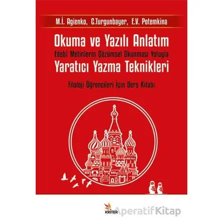 Okuma ve Yazılı Anlatım - Agienko Marina İvanovna - Kriter Yayınları