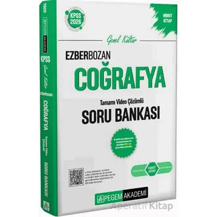 2026 KPSS Genel Yetenek Genel Kültür Ezberbozan Coğrafya Tamamı Video Çözümlü Soru Bankası