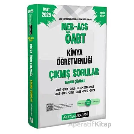 2025 MEB-AGS-ÖABT Kimya Öğretmenliği Tamamı Çözümlü Çıkmış Sorular