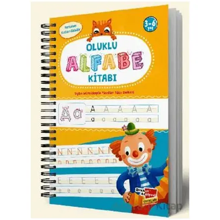 Alfabe Yazı Kitabı Sihirli Uçan Kalemli Oluklu (Kabartmalı) Yazmayı Kolayca Öğreten Kitap